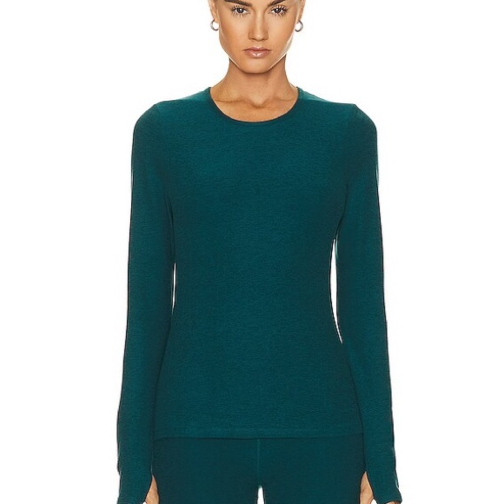 Beyond Yoga Teal Long Sleeve Top size s